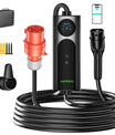 22KW 32A 3 Phase Mobile EV Wallbox, Typ 2 Schnellladegerät für Elektrofahrzeuge, 5Meter Kabel, CEE 32A Stecker