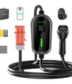 NOEIFEVO F097 EV Mobile Wallbox 11KW mit APP, 3-phasig 6-16A mit Einstellbarer Ladeleistung, Typ2 Ladekabel e auto, EV Ladegerät mit stromzähler