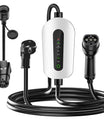 NOEIFEVO F095 Typ 2 Zu Schuko EV Ladekabel für Elektrofahrzeug , 3.5KW 6A bis 16A einstellbarer Strom, 3m/5m/10m