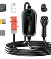 NOEIFEVO F097 EV Mobile Wallbox 11KW mit APP, 3-phasig 6-16A mit Einstellbarer Ladeleistung, Typ2 Ladekabel e auto, EV Ladegerät mit stromzähler