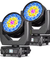 19 x 15W Beam Moving Head Party Licht, 4 in 1 RGBW LED Beleuchtung, Zoom Wash Lichter, DMX-Bühneneffektbeleuchtung für Disco, Party, Konzert und Theater