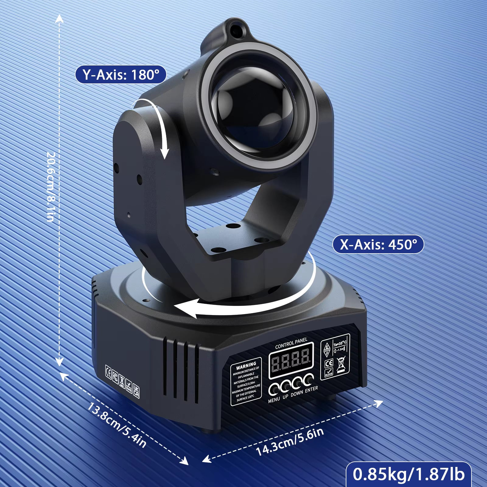 30W Spot Beam Moving Head LED 4IN1 RGBW Effekt Stroboskop Bühnenlicht DMX Soundaktiviert DJ Disco Bar Partylicht