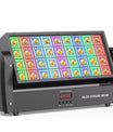 Svingende kvadratiske stroboskop-scenelys med 36 varmhvite LED-er og 648 RGB-lysgardiner (5050) til fester