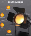 200W LED COB PAR Scheinwerfer mit Abschirmklappen, warm- und kaltweiße lineare Strahler, DMX-Bühnenbeleuchtung für Bühne, Party und Konzert
