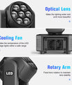 300W Moving Head LED-Partylicht mit Bienenaugen-Effekt, DMX-Steuerung, soundaktiviert für DJs, Bars, Weihnachten und Hochzeiten
