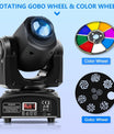 30W Strahl-Gobo Moving-Head-Lichter, RGBW LED Bühnen-Scheinwerfer mit DMX512 für DJ, Disco, Hochzeit, Party und Bühnenbeleuchtung