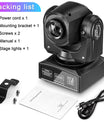 30W Strahl-Gobo Moving-Head-Lichter, RGBW LED Bühnen-Scheinwerfer mit DMX512 für DJ, Disco, Hochzeit, Party und Bühnenbeleuchtung