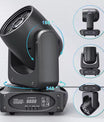 150W Bee Eye Moving Head Partylichter, RGBW Gobo Bühnenleuchten mit DMX512-Steuerung, DJ-Lichter für Weihnachten, Disco, Party, Club und Bar-Show