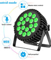 4 Stück LED-Partylicht, 200W 4-in-1 RGBW DMX-Bühnen-Flachstrahler, Effektlicht für DJ, Disco, Party, Urlaub, Bar, Hochzeit und Shows