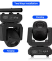 120W Gobo Moving-Head-Leuchte, 3-fach-Prisma-Bühnenlicht mit RGBW, DMX-gesteuert, LED-Strahler für KTV, DJ, Disco, Shows und Partys