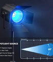 200W LED COB Par-Scheinwerfer 6IN1 RGBWA+UV Linearer Strahler DMX512 Warm- & Kaltweißes Bühnenlicht für DJ, Party, Konzert