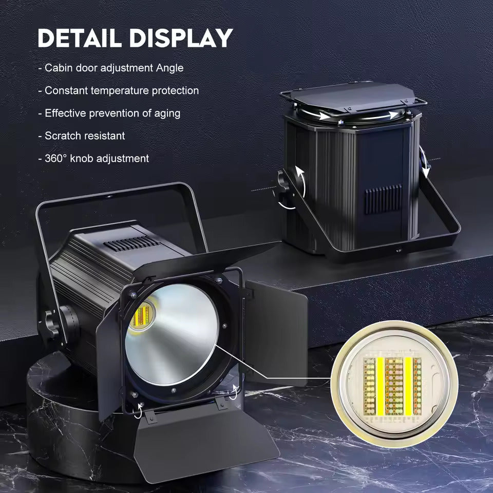 200W LED COB Par-Scheinwerfer 6IN1 RGBWA+UV Linearer Strahler DMX512 Warm- & Kaltweißes Bühnenlicht für DJ, Party, Konzert
