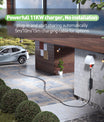 Noeifevo Typ2 Mobile EV Wallbox, 11KW 3-phasig CEE16A Einstellbarer Ladeleistung EV Ladegerät, 5m/10m/15m EV Ladekabel für Model Y/3, ID.3/4/5, MG4, EX30, e-up, e-tron, Zoe und andere EV