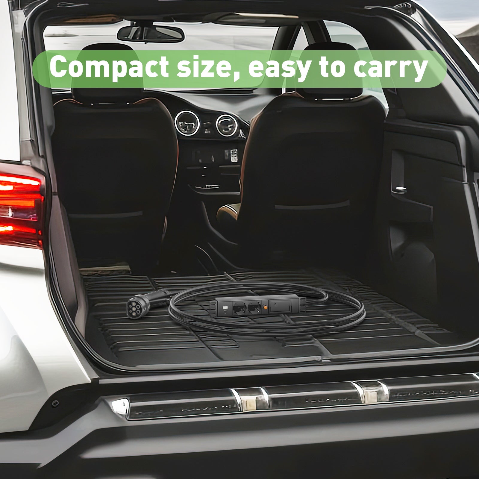 Noeifevo Fahrzeug zu Last (V2L) Adapter für MG und BYD ,Elektrofahrzeug-Entladeadapter 16A Typ 2 auf Schukosteckdose mit 5 Meter Kabel