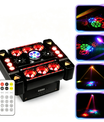 80W 6-ramenné RGB párty svetlo 360° Moving Head DJ pódiový reflektor s DMX512 a ovládaním hudbou – disko svetlo pre klub, párty, koncert, bar a Vianoce