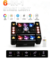 80W 6-ramenné RGB párty svetlo 360° Moving Head DJ pódiový reflektor s DMX512 a ovládaním hudbou – disko svetlo pre klub, párty, koncert, bar a Vianoce