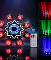 150W 8-ramenné RGB Laser Moving Head svetlo, DJ pódiové svetlo s diaľkovým ovládaním, DMX512 diskotékové svetlo na party, koncerty, bary a oslavy