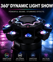 150W 8-ramenné RGB Laser Moving Head svetlo, DJ pódiové svetlo s diaľkovým ovládaním, DMX512 diskotékové svetlo na party, koncerty, bary a oslavy