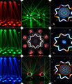 150W 8-ramenné RGB Laser Moving Head svetlo, DJ pódiové svetlo s diaľkovým ovládaním, DMX512 diskotékové svetlo na party, koncerty, bary a oslavy