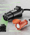 NOEIFEVO Typ 2-Stecker auf CEE 16A 3-Phasen-Steckdose, Adapter für 11-kW-EV-Ladegerät/3-Phasen-Elektrogeräte zur Stromentnahme aus der Ladestation/EV-Ladegerät, CP- und PP-Kommunikationsprotokoll