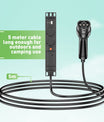 Noeifevo Fahrzeug zu Last (V2L) Adapter für MG und BYD ,Elektrofahrzeug-Entladeadapter 16A Typ 2 auf Schukosteckdose mit 5 Meter Kabel