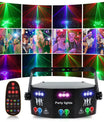 Discolys Partylys, LED RGB-lys DJ-projektor musikkstyrt DJ-discolys, DMX-effektspot for KTV, familietreff, bryllup, bursdag, Halloween