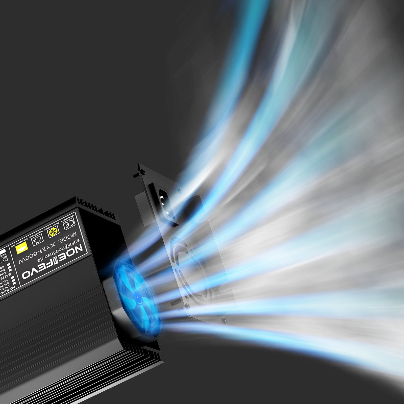 NOEIFEVO 58.4V 10A LiFePO4 Akku-Ladegerät für 51.2V(48V) 16S Lithium Akku Für Golfwagen, Wohnmobile und Elektro-Angelmotoren