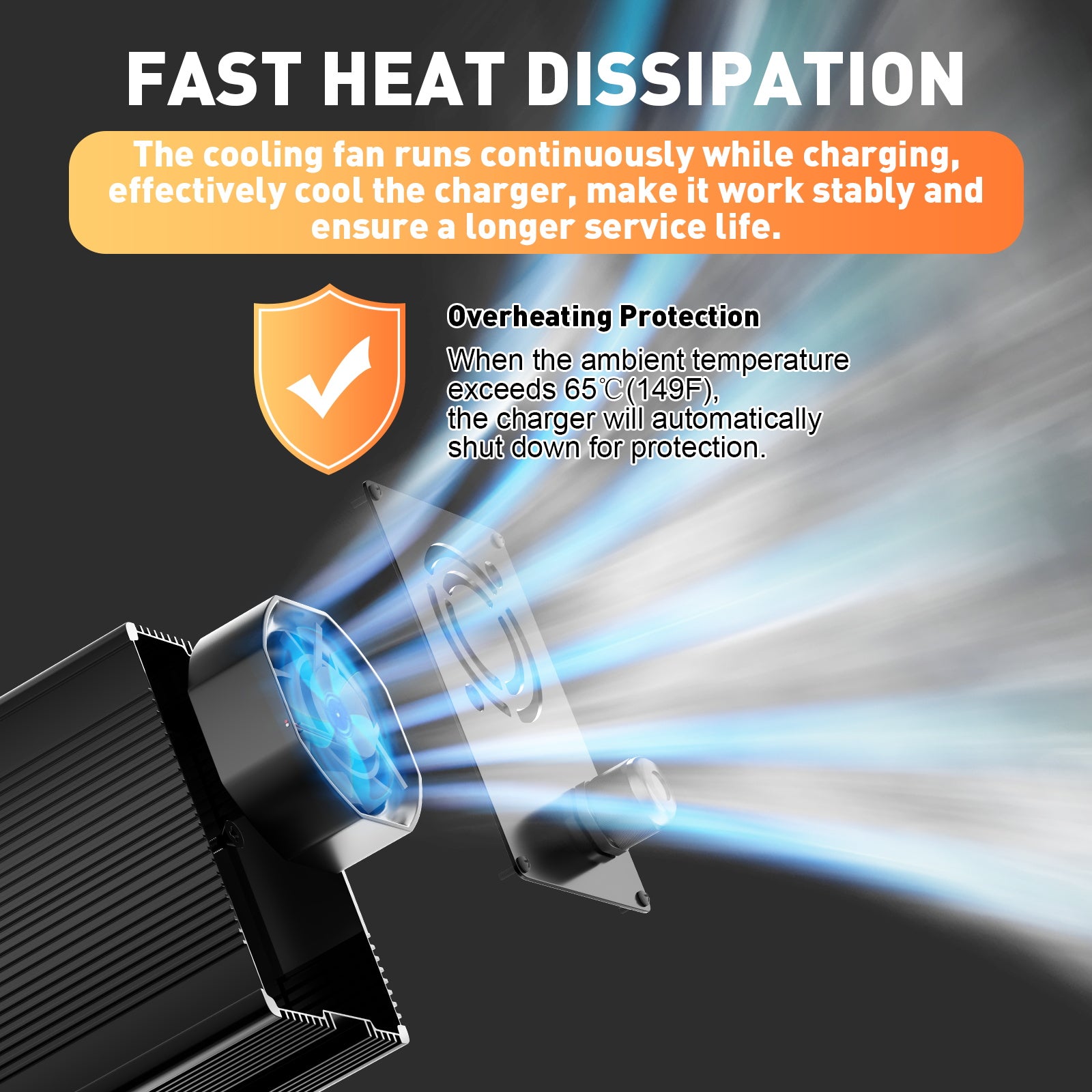 Noeifevo 14.6V 20A LiFePO4 Akku Ladegerät für 12V 12.8V LiFePO4 Lithium Batterie, 0V BMS Aktivieren, Automatische Abschaltung,Aluminiumlegierung Gehäuse