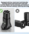 NOEIFEVO Typ 2-auf-Schuko-Adapter, Schuko-Steckdosenadapter zur Stromversorgung vom EV-Ladegerät oder der EV-Ladestation, mit Entriegelungstaste, CP- und PP-Kommunikationsprotokoll