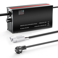 NOEIFEVO 58.4V 2-20A Lithium-LiFePO4-Akkuladegerät für 51.2V 16S LiFePO4-Akku, LCD-Anzeige, Strom einstellbar, Ladegerät für Golfwagen, Trolling-Motor, Boot und Wohnmobile