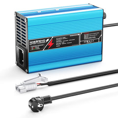 NOEIFEVO 13.8V-14.7V 5A 6A 7A 8A  Blei-Säure-Batterieladegerät für 12V Blei-Säure Batterie,  Kühlventilator, automatischer Abschaltung（BLUE）