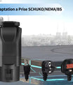 Noeifevo J1772 Typ1-Stecker auf Schuko-Steckdosenadapter, 220 V 16 A EV-Ladeanschlussadapter EVSE-Stecker für Wohnmobil-Elektroroller