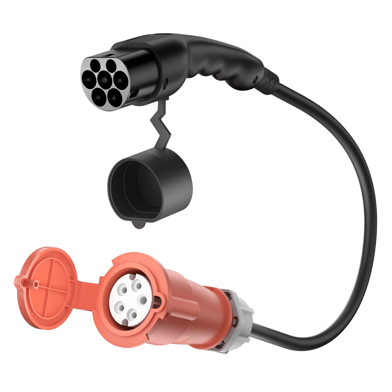 Typ2 Stecker auf CEE16A/CEE32A Buchse, Adapter für 11KW/22KW EV-Ladegerät zur Stromaufnahme von der Ladestation