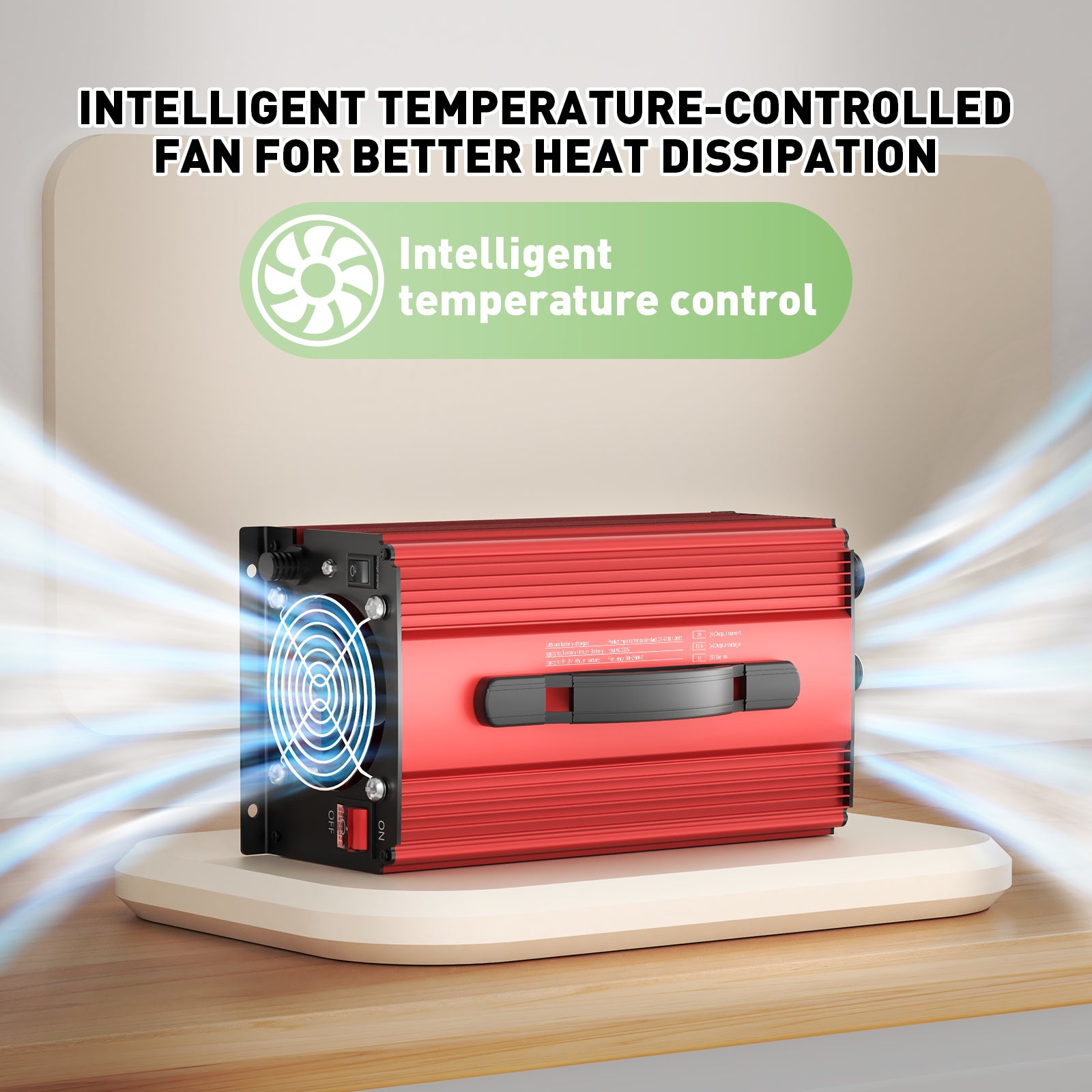 NOEIFEVO 58.8V 25A Lithium-Batterieladegerät für 51.8V (48V) 14S Lithium-Li-Ionen-Lipo-Batterie, LCD-Display, Strom einstellbar, Ladegerät für E-Bike, Roller, Elektromotorrad