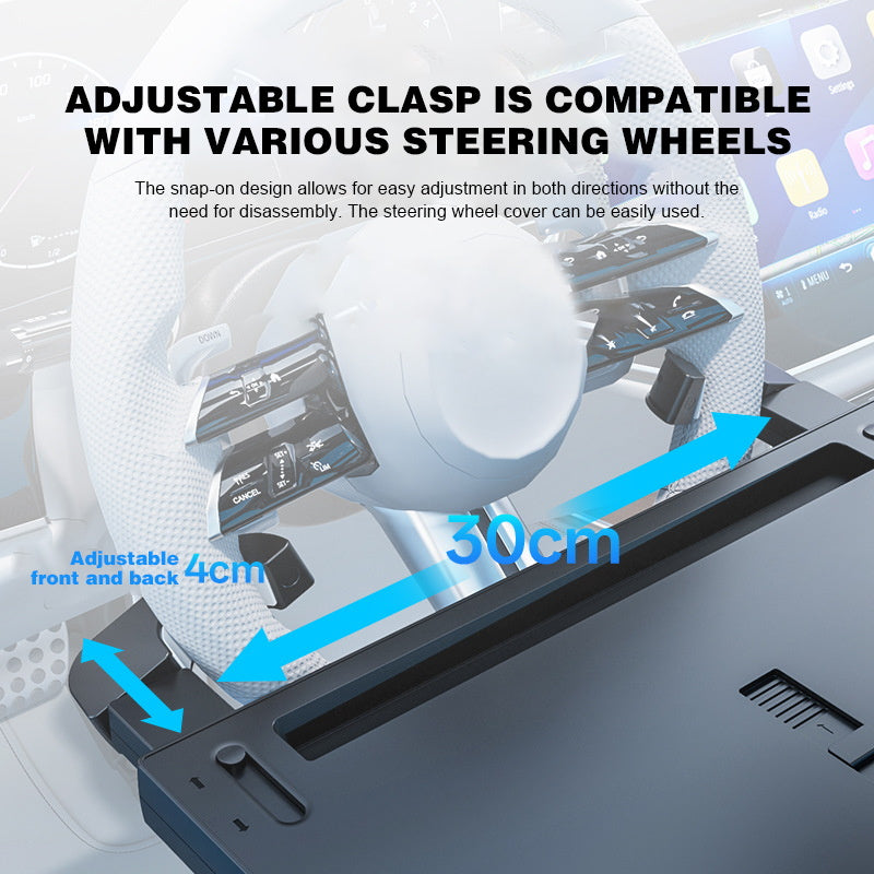 Multifunktionaler Lenkrad-Tisch fürs Auto – ideal zum Essen, Arbeiten oder als Laptop-Ablage unterwegs Portable Car Tray Table for all vehicles