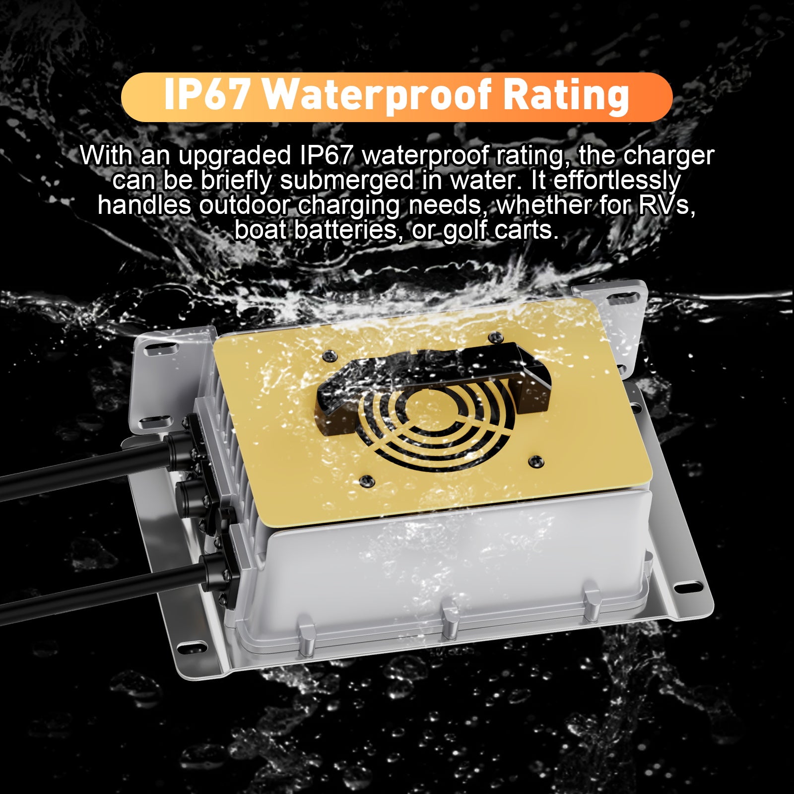 NOEIFEVO 58.4V 30A LiFePO4 Akku Ladegerät für 51.2V(48V) 16S LiFePO4 Batterie, wasserdicht, 0V BMS Aktiviert