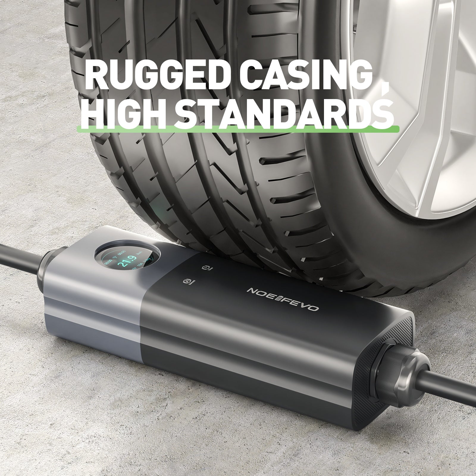 NOEIFEVO Master Traveller EV Wallbox 11kW mit App, Mobile Ladestation 3-Phasen 400V (6-16A einstellbar), 5m/10m Type 2 Ladekabel mit EU-Reiseadapter (CEE32/CEE16A/Schuko/Type2 Stecker), IP65 wasserdicht, RCD B Schutz Ladegerät