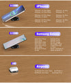 NOEIFEVO Magnetisches unsichtbares Wireless Telefon Ladegerät, 30 mm Untertisch-Ladeunterlage, Möbel Tisch Nachttisch Desktop-Ladestation für iPhone 15/14/13/12/11/Samsung/LG/Google