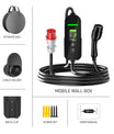 NOEIFEVO Typ2 Mobile Wallbox/Ladestation 11 kW 3-Phasen, 8-16 A Einstellbarer Ladestrom, 1-12 Stunden Verzögerungs-Ladung, CEE 16A auf Typ2 Tragbarer EV-Ladegerät mit 5m Ladekabel, Für alle Typ2 EV & PHEV