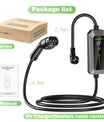 NOEIFEVO Typ 2 3.5 kW EV-Ladegerät, mobiles EV-Ladekabel mit Schuko, 5M/10M Ladekabel, Regenfest, Außeneinsatz