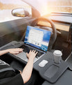 Tragbarer Tisch für Tesla Model 3 / Y / S – Lenkrad-Tisch für Laptop, klappbarer Fronttisch zum Arbeiten und Essen (77,5 × 30 cm)