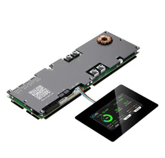 Batterie-BMS mit 4,3-Zoll-Display, intelligentes aktives BMS 8S–16S 200A 24V–48V Li-Ion/LiFePO4/LTO 2A Batterie-Energie-Balancer mit Bluetooth, CAN/RS485