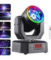 Mini 30W párty svetlo Moving Head RGB DMX512, ovládanie hudbou, stroboskop, pódiový reflektor pre DJ, disco párty a Vianoce