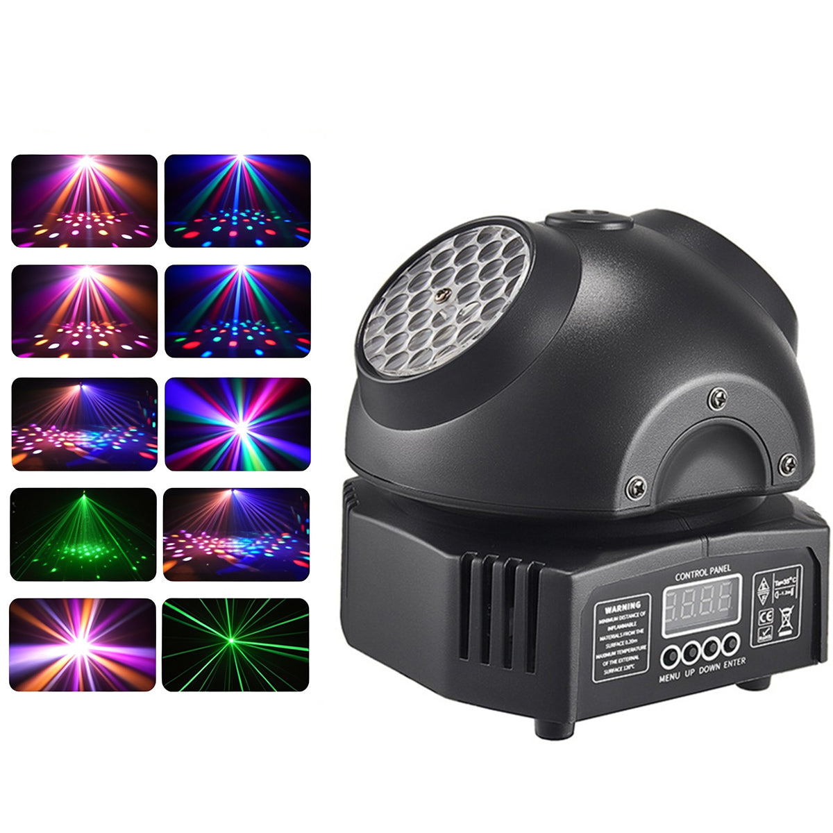 36W Mini Disco Light, RGBW LED Party Lighting, Dual Moving Head Beam Lights, DMX512 DJ Equipment Strobe Stage Effect for Nightclub, Bar, and Show
