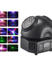 36W Mini Disco Light, RGBW LED Party Lighting, Dual Moving Head Beam Lights, DMX512 DJ Equipment Strobe Stage Effect for Nightclub, Bar, and Show