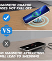 NOEIFEVO Magnetisches unsichtbares Wireless Telefon Ladegerät, 30 mm Untertisch-Ladeunterlage, Möbel Tisch Nachttisch Desktop-Ladestation für iPhone 15/14/13/12/11/Samsung/LG/Google