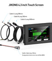 Batterie-Display 4,3-Zoll LCD-TFT-Bildschirm – Spannungs-, Strom-, SOC- und Temperaturanzeige, Touchscreen – Für Jikong BMS (88,5 × 135,9 mm)