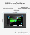 Batterie-Display 4,3-Zoll LCD-TFT-Bildschirm – Spannungs-, Strom-, SOC- und Temperaturanzeige, Touchscreen – Für Jikong BMS (88,5 × 135,9 mm)