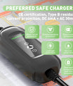 Typ 2 Mobile EV Ladekabel, 11KW 16A 3 Phase Elektrofahrzeuge Ladestation, Schnelleres Heim EV Ladegerät für Typ 2 Auto, Schuko Adapter für Reisen