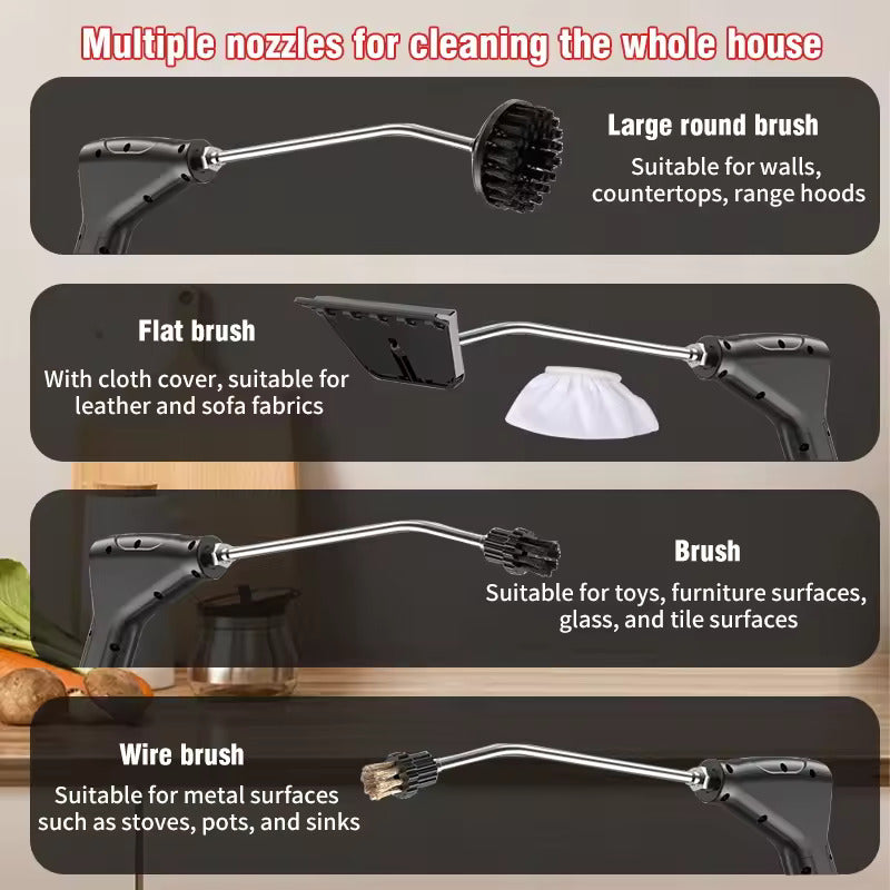 Handgeführter Hochdruck-Hochtemperatur-Dampfreiniger für den Hausgebrauch – Ideal für Klimaanlagen, Küchen, Autos und Möbel